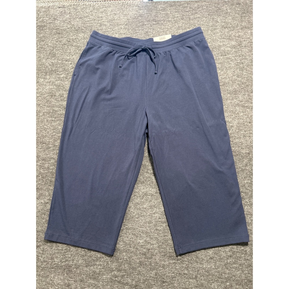 Style & Co Capri Pants Womens Plus 2X Blue New Straight Leg Comfort Waist